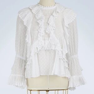 ISABEL MARANT Zim Ruffled Blouse